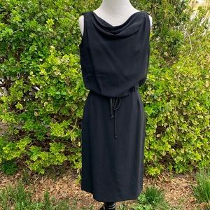 Vintage 60s Bobbie Brooks Black Sleeveless Dress Union Made USA Small
